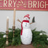 Christmas Ragon House 14" Bundled Snowman w/ Bottle Brush Tree - The Primitive Pineapple Collection