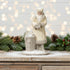 Ragon House Christmas 12” Cream and Gray Santa with Toy Bag Figurine - The Primitive Pineapple Collection