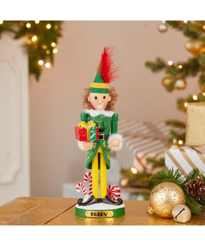 Kurt Adler Christmas 10.5&quot;Buddy from the Elf the Movie™ Nutcracker - The Primitive Pineapple Collection