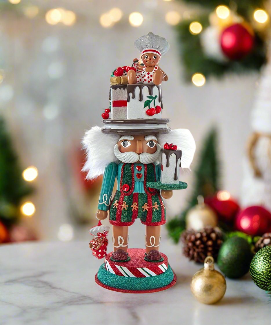 Kurt Adler Christmas 15&quot; Hollywood Nutcrackers™ Gingerbread Baker Nutcracker - The Primitive Pineapple Collection