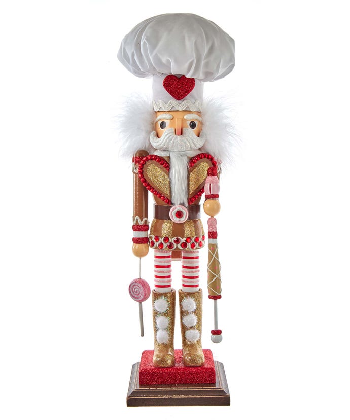 Kurt Adler Christmas 18&quot; Hollywood Nutcrackers™ Gingerbread Chef Nutcracker - The Primitive Pineapple Collection