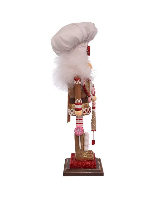 Kurt Adler Christmas 18&quot; Hollywood Nutcrackers™ Gingerbread Chef Nutcracker - The Primitive Pineapple Collection