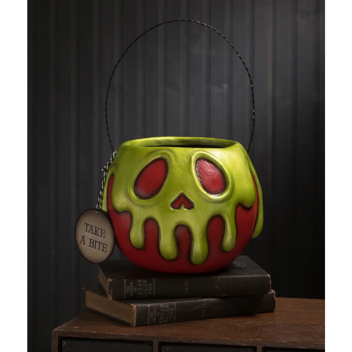 Bethany Lowe Small Apple Poison Bucket LeeAnn selling Kress Halloween