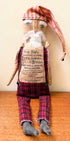 Primitive Christmas Handmade Old Kris Kringle Santa Doll USA 18" - The Primitive Pineapple Collection