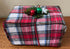 Primitive Colonial Handcrafted Plaid Fabric Christmas Gift Box Display - The Primitive Pineapple Collection